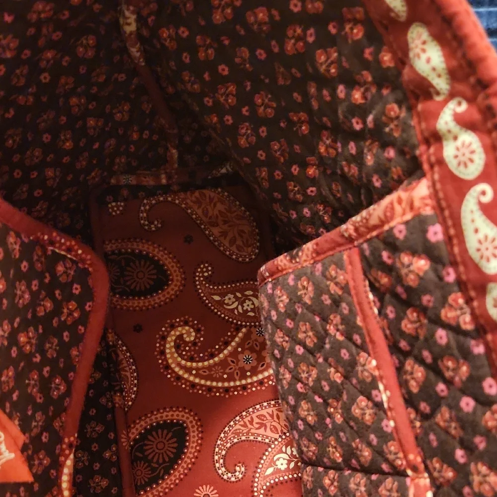 Paisley Red Tote Bag - Picture 3 of 7